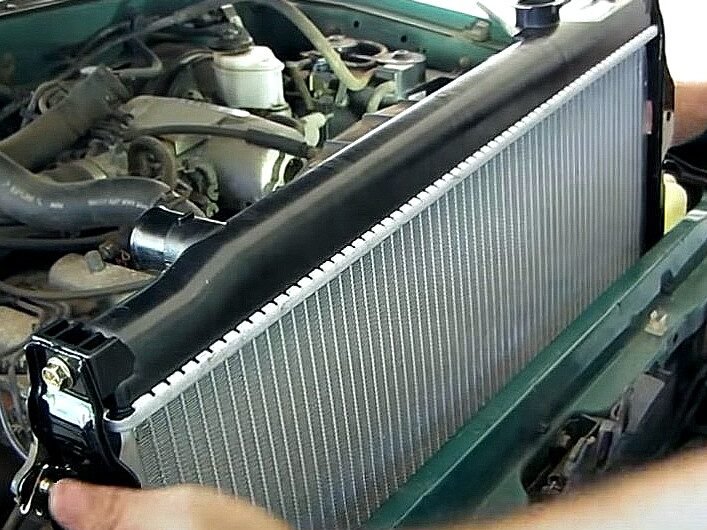 Automotive cooling system radiator replacement in Anaheim, CA.